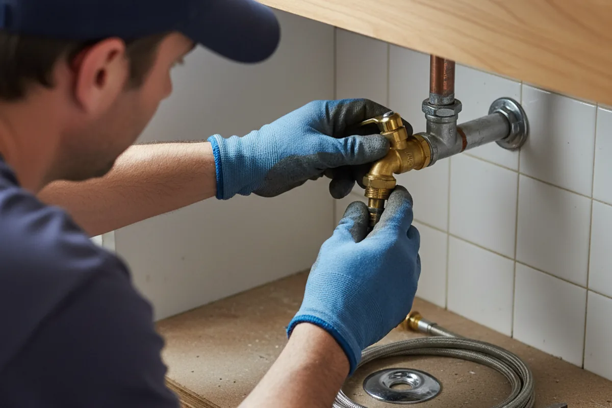 Shutoff valve and fitting work during Repiping in Hot Springs